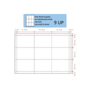 9Up Perforated Papers