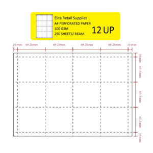 12Up Perforated Papers